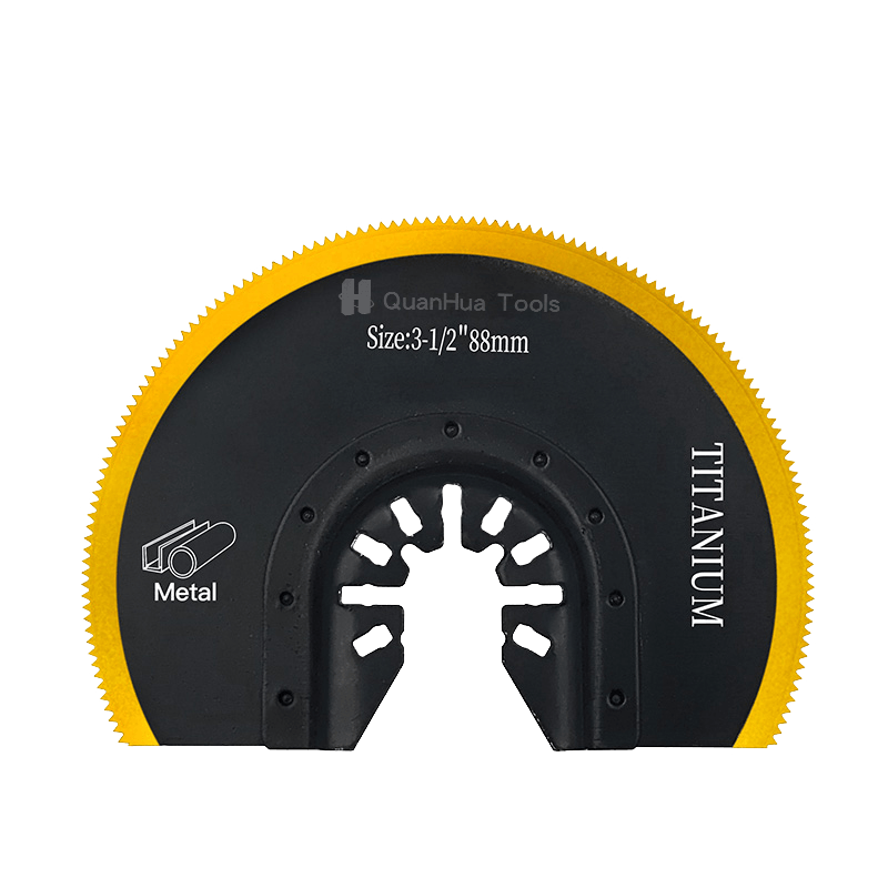 88 mm titaniumbelagt bimetallisk halvcirkulær træsavklinge QH-1007HK-DT-2